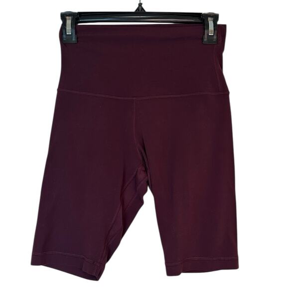 Lululemon Align Super High Rise Short 10" Inseam Cassis Wine Color sz 6 - Picture 8 of 8